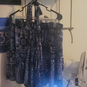 2 piece top with skirt